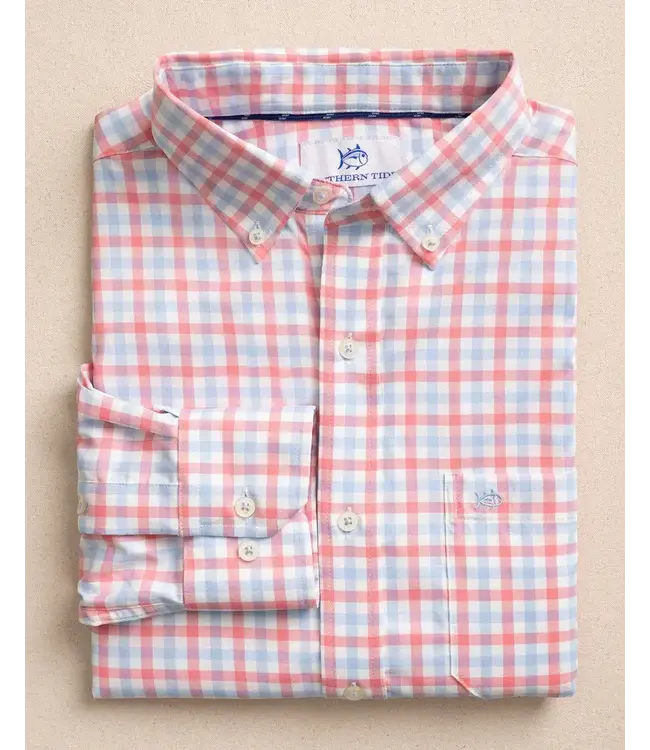 Southern Tide M LS brrr IC Albemarie Gingham