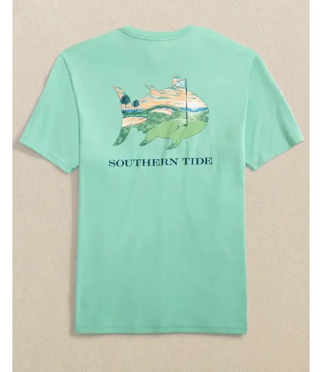 Southern Tide M SS Sunrise on the Green Tee