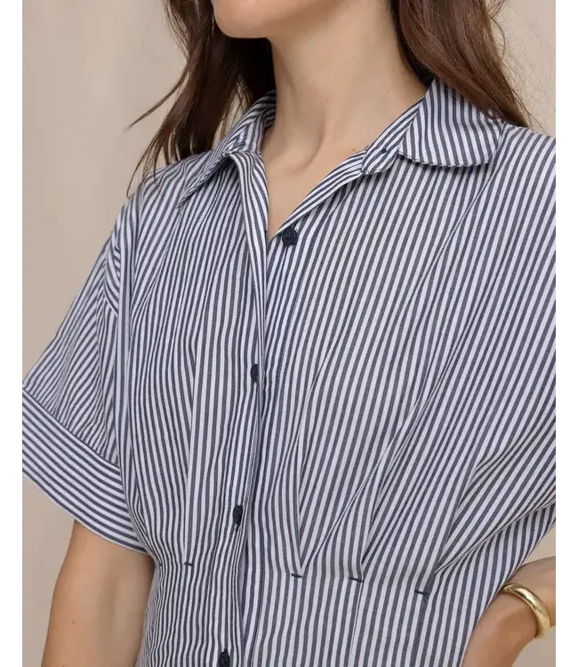 Southern Tide - Womens W Bobbie Tucked Waist Shirtdress