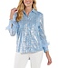BRANDY BLOUSE SEQUINS W/FEATHERS