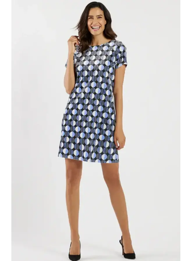 ELLA VELVET DRESS / MOD DOT