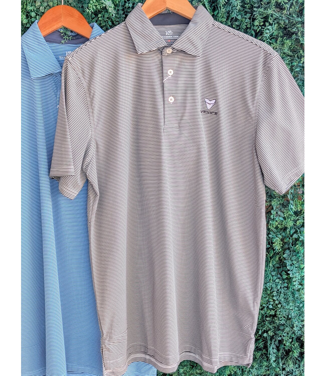 Southern Tide Venice Logo -M SS Brrreeze Meadowbrook Stripe Polo
