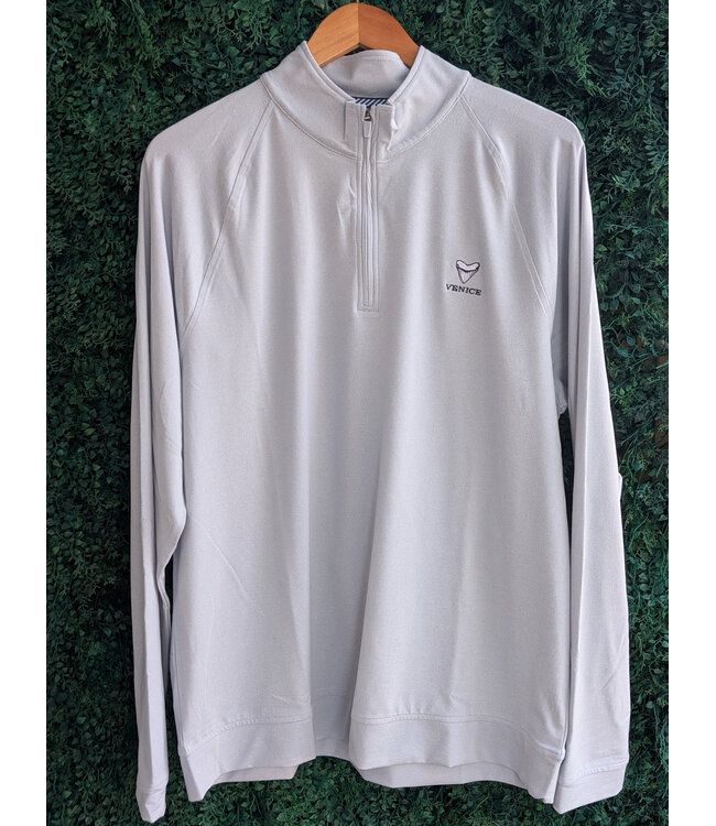 Southern Tide M Cruiser Hthr Qtr Zip - Venice Logo