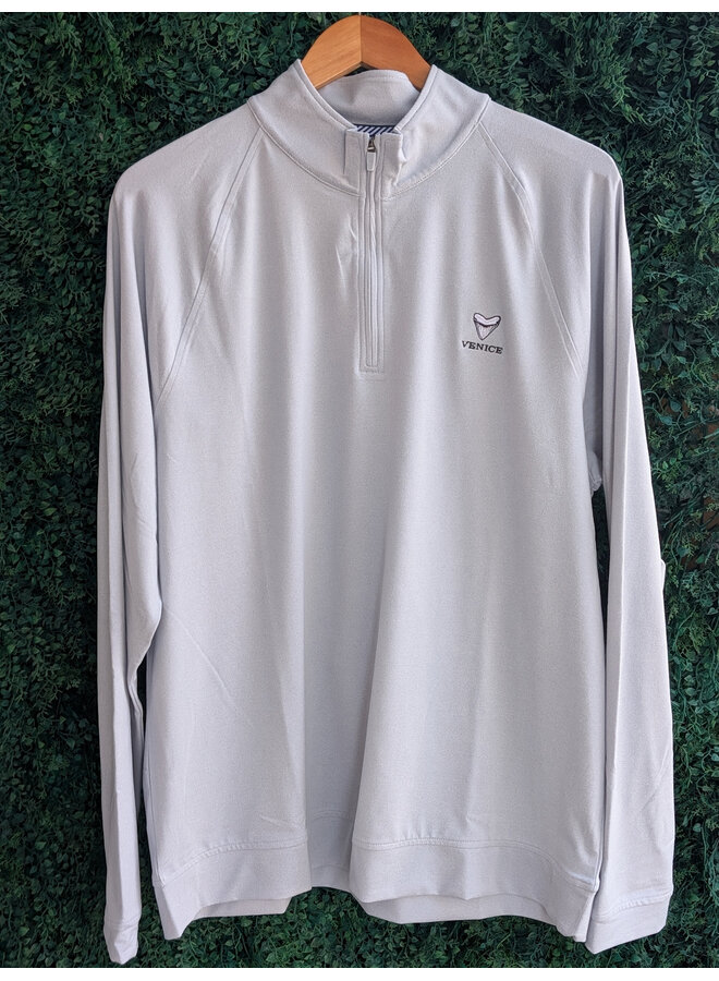 M Cruiser Hthr Qtr Zip - Venice Logo