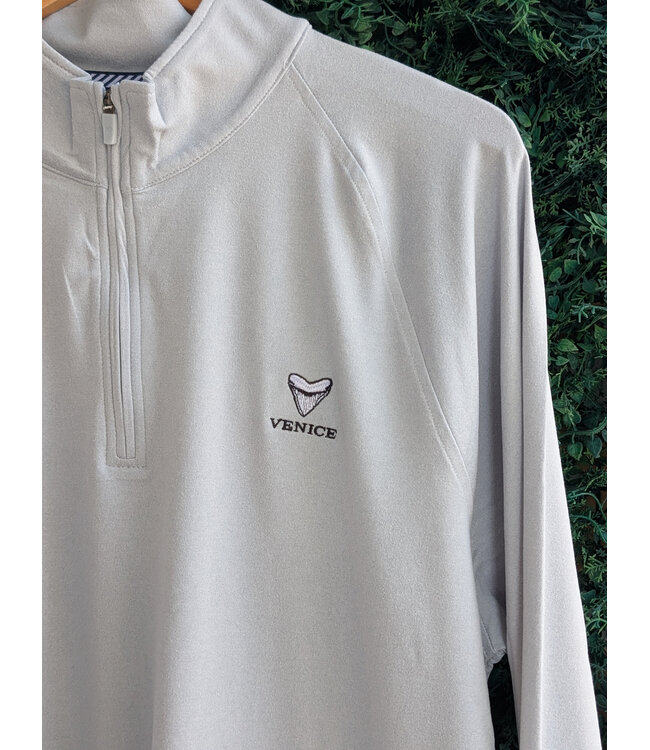 Southern Tide M Cruiser Hthr Qtr Zip - Venice Logo