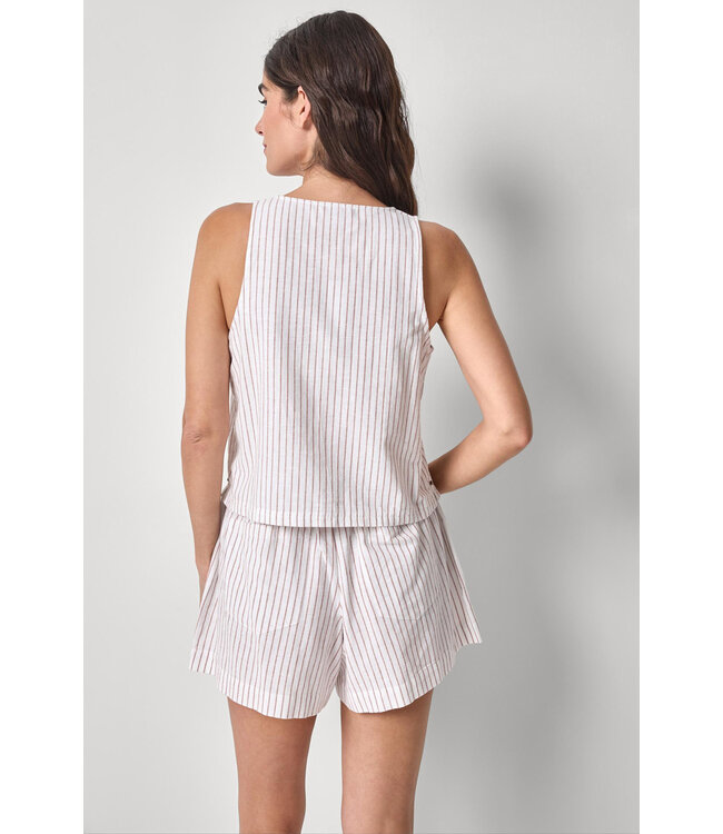 SLEEVELESS ZIP TOP