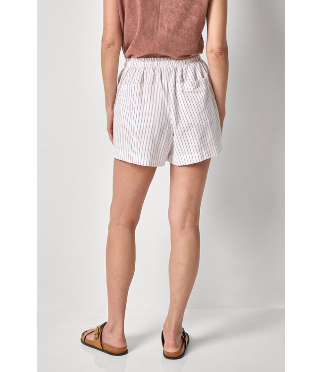 STRIPED DRAWSTRING SHORT