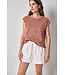 TERRY BOXY SLEEVELESS TOP