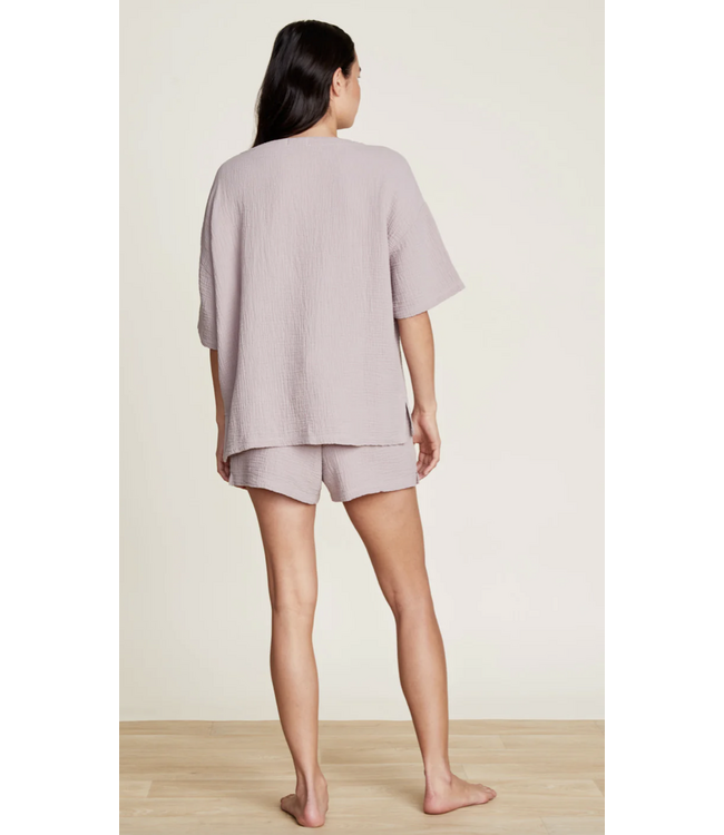 MC SUN SOAKED CRINKLE COTTON TEE & SHORT SET