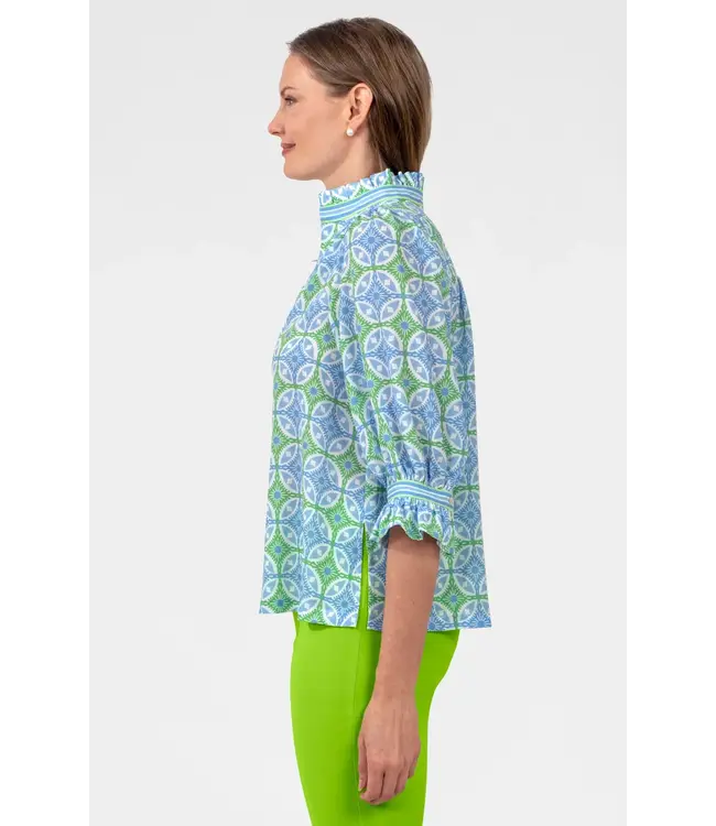 RUFFLENECK TUNIC