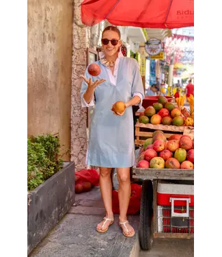 Gretchen Scott LINEN SHIRT TAIL SOLID