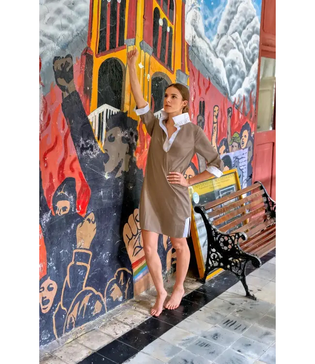 LINEN SHIRT TAIL SOLID