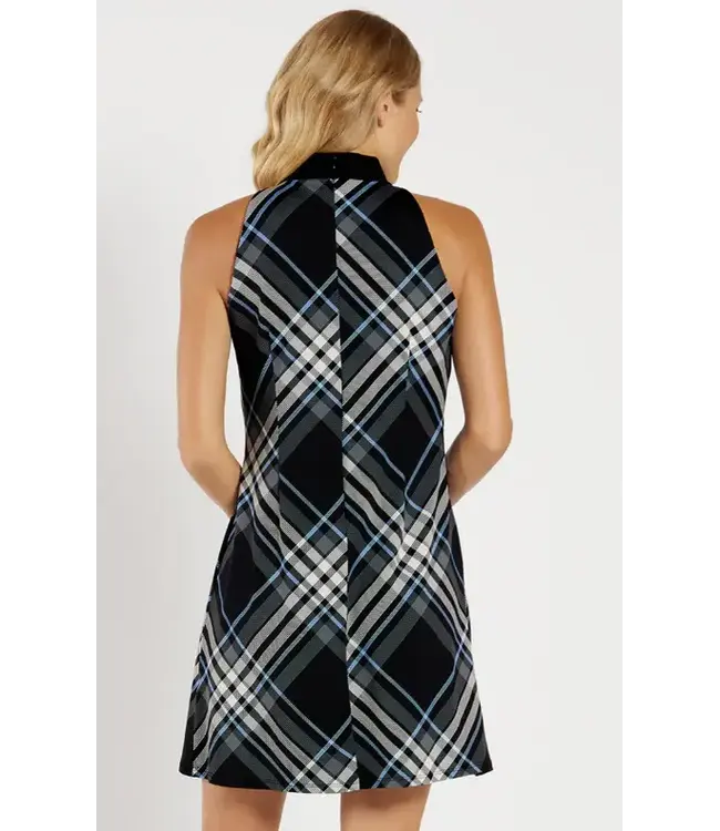 MAUREEN PONTE DRESS / GRAND PLAID