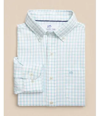 Southern Tide M LS Coastal Breeze Tradewind Tattersall Sportshirt