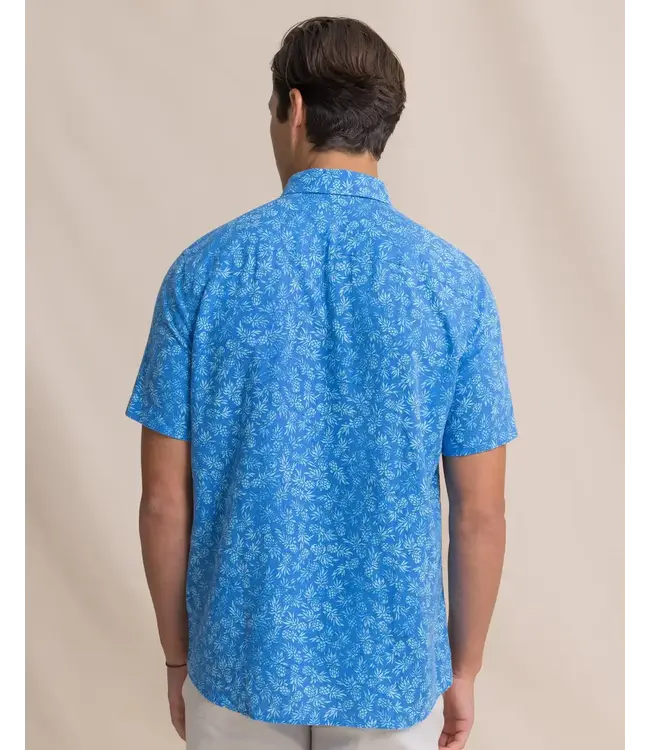 M SS Linen/Rayon Pineapple Parade Sportshirt