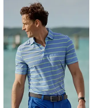 Southern Tide M SS CB CoreSoundStripe Polo
