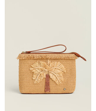 Spartina Straw Fringe Carina Wristlet Flagler Resort Palm