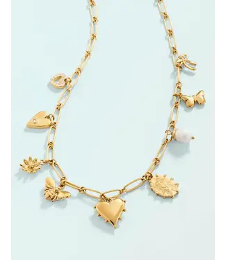 Spartina SP Sweet Charm Necklace 18" Gold