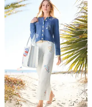 Spartina Mable Wide Leg Jean Flagler