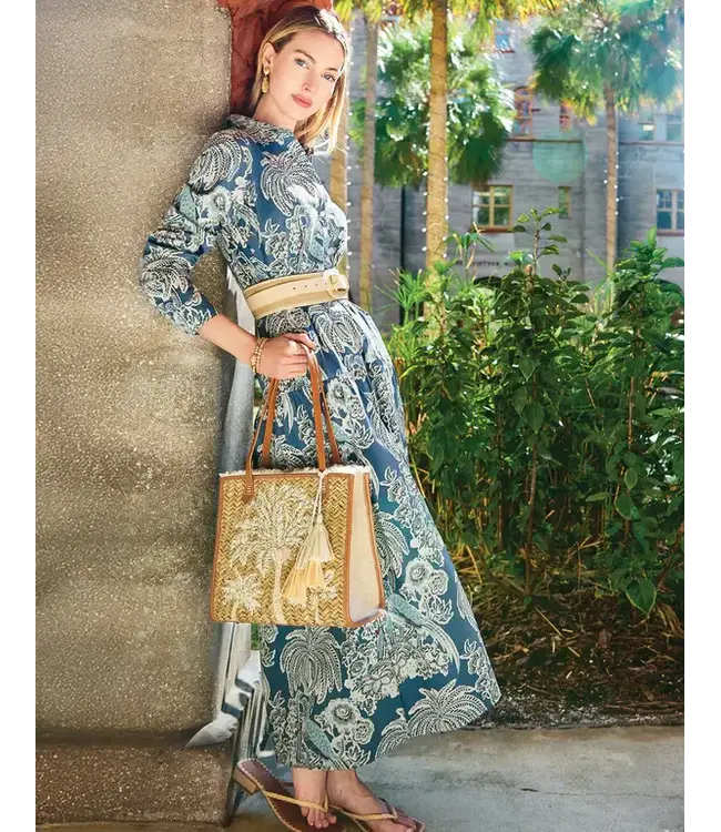 Straw Box Tote Sabal