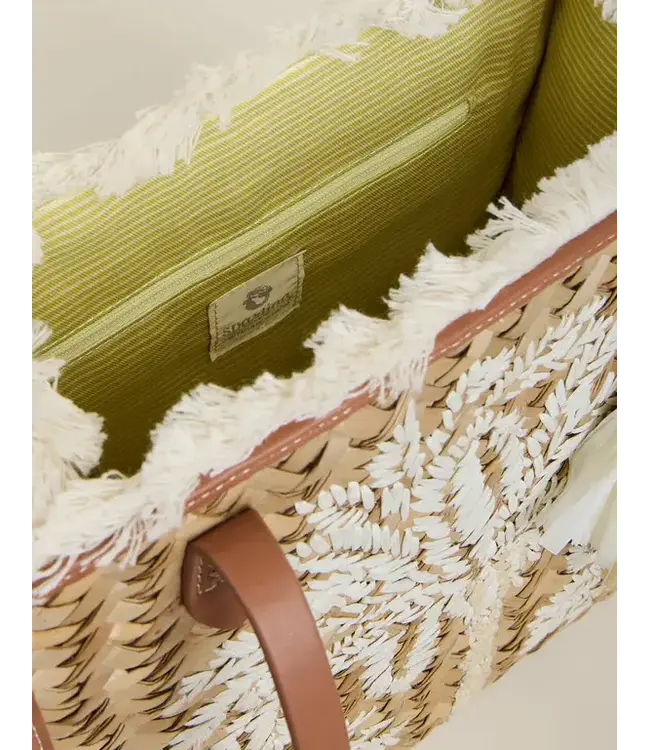 Straw Box Tote Sabal