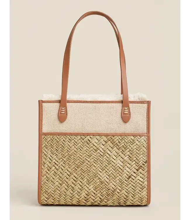 Straw Box Tote Sabal