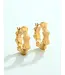 SP Bamboo Hoop Earrings Gold