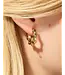 SP Bamboo Hoop Earrings Gold