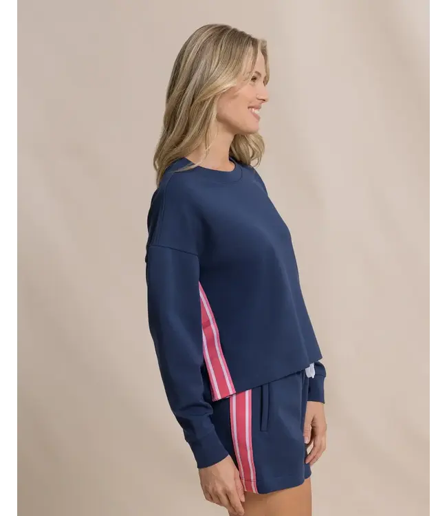 W LS Sabrina Side Stripe Sweatshirt