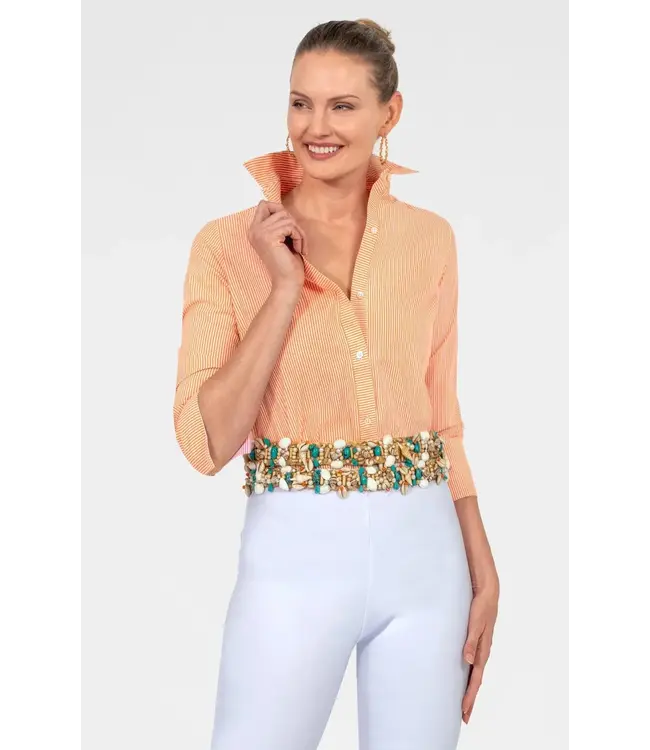 Boyfriend Cotton Shirt - Stripe