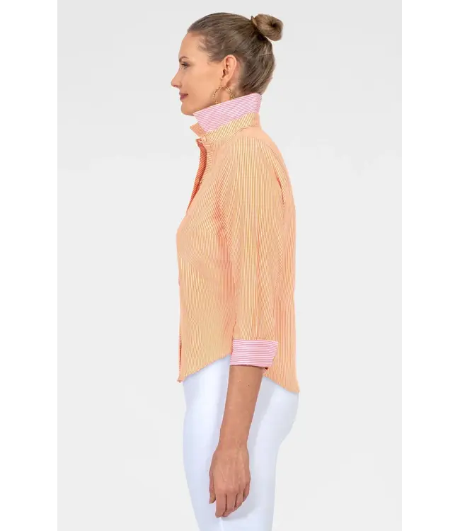 Boyfriend Cotton Shirt - Stripe