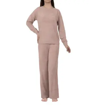 Barefoot Dreams CCUL Jersey Roll Pullover & Wide Leg Pant