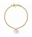 Heart Necklace-Pink Quartz-OS