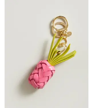 Spartina Pineapple Keychain Pink/Green