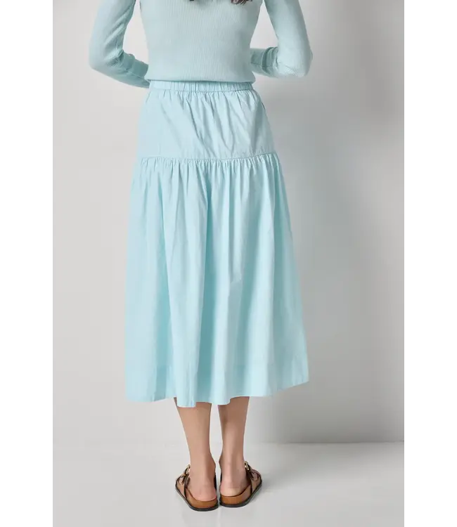 POPLIN YOKE SKIRT