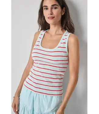 Lilla P STRIPED WIDE STRAP TANK