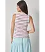 STRIPED WIDE STRAP TANK