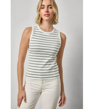 Lilla P RIB STIPE HIGH NECK TANK