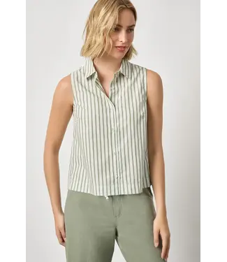 Lilla P STRIPED SLEEVELESS SHIRT