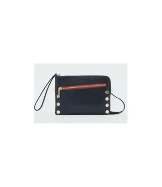 Hammitt Nash Sml 2-Blk-BG R-zip black/brushed gold red zip