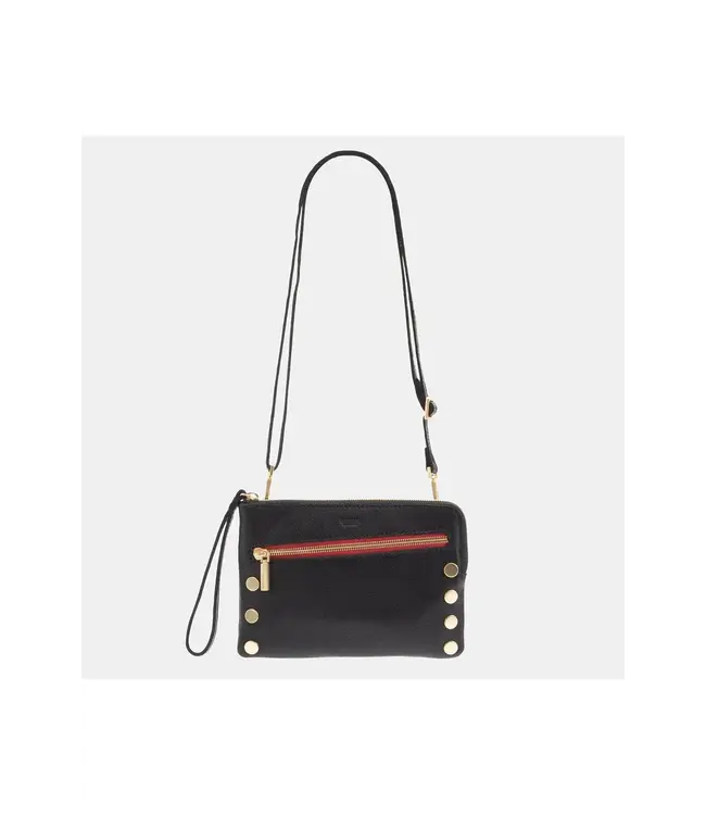 Nash Sml 2-Blk-BG R-zip black/brushed gold red zip