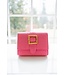JANIE STRAW CLUTCH HOT PINK
