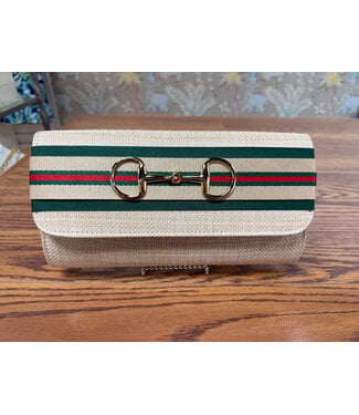 LISI LERCH AVERY STRAW - HUNTER/SAND LARGE SNAFFLE