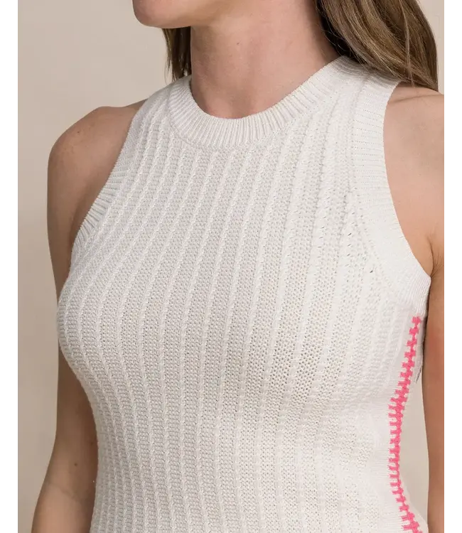 W Layla Contrast Border Sweater Tank