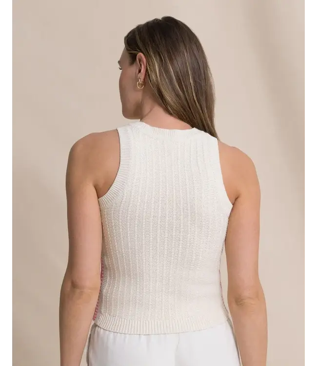 W Layla Contrast Border Sweater Tank