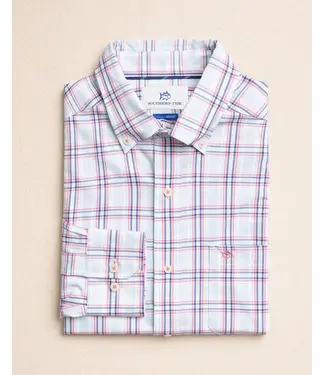 Southern Tide M LS Coastal Breeze Schooner Cove Sportshirt
