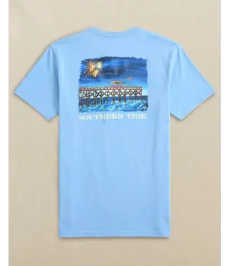 Southern Tide M SS Pier Fireworks Tee