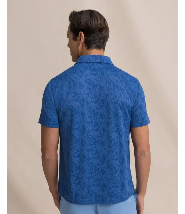M SS Island Fronds Jaquard Polo