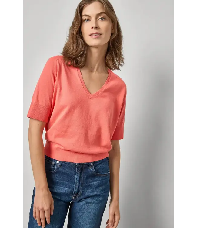 V-Neck Saddle Sleeve Sweater