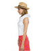 RUFFLE NECK SLEEVELESS TOP WHITE XL